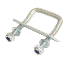 Bügelschraube M8 gekröpft Zurrbügel + Klemmplatte & Muttern U Bügel LW 42 LH 60