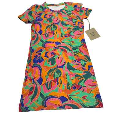 Stone Fox Swim NWT Bambi Baby Tee Stained Glass Swim Dress Size M MSRP$110