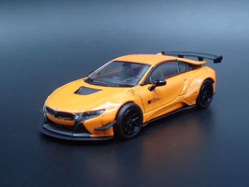 2014-2020 BMW i8 LIBERTY WALK LBWK RARE 1:64 SCALE DIORAMA DIECAST ...