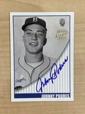 JOHNNY PODRES BROOKLYN DODGERS SIGNED AUTOGRAPHED 2002 TOPPS CARD #STA-JPO