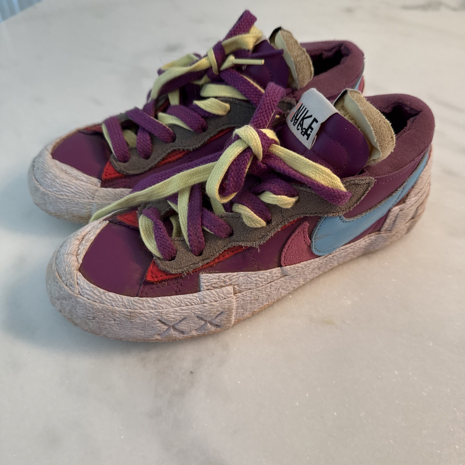 SACAI X NIKE Nike Blazer Low x Sacai x Kaws "Purple Dusk" DM7901 500 taglia 3 5