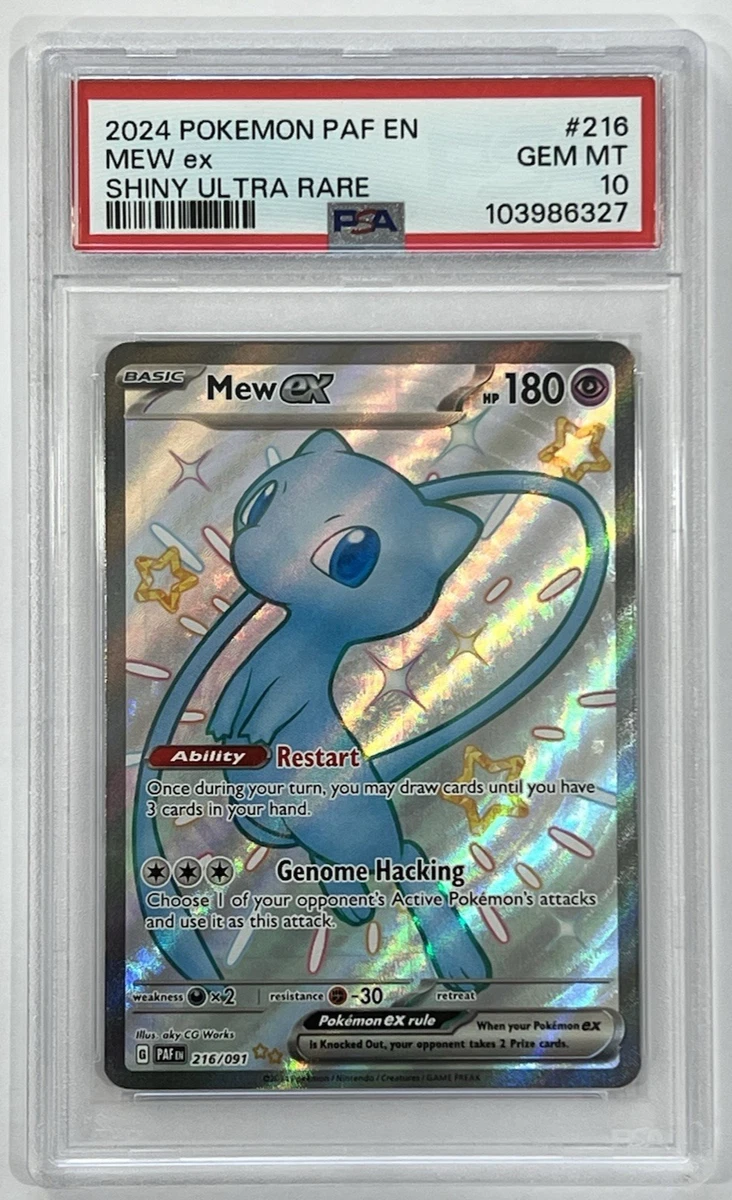 Mew Pokémon TCG Professional Sports Authenticator (PSA) Grade 10