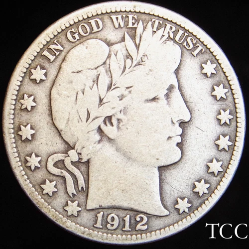 1912 D BARBER HALF DOLLAR ~ AWESOME DENVER 50c COIN ~ TCC