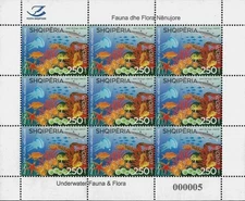 Albania Stamps 2024. CEPT Europe: Underwater Fauna & Flora. Mini Sheet MNH