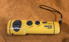 GPX Sports AM/FM Flashlight Radio With Clock And Siren Model YOO5OD Yellow