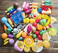 HUGE 80pc Plastic Food, Breakfast, Fruit, Cutting Board, Frozen Dessert LOT