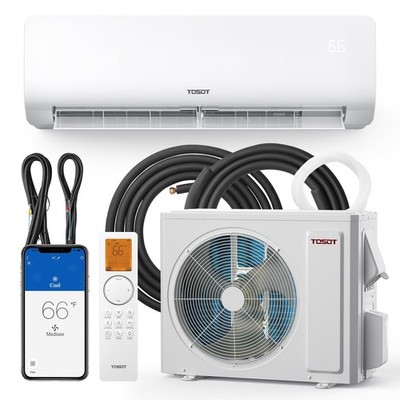 TOSOT 12,000 BTU Mini-Split Air Conditioner and Heating System, 19 SEER2 Wifi...
