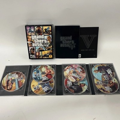Grand Theft Auto V GTA 5 PC DVD-ROM 7-Disc Set Complete Rockstar Games