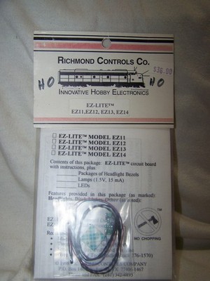 Richmond Controls HO Scale EZ-Lite EZ11, EZ12, EZ13, EZ14 Lighting Kit(Analog)