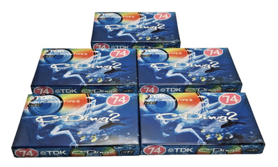 TDK CDing2 74 min High Position Type II leere Audiokassette Band ×5 neu versi...