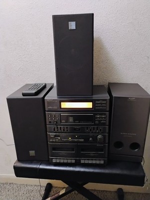 Vintage 1991 Sharp CD-C500 Compact Audio System -Shelf Stereo READ....