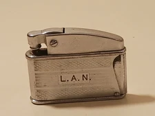 Vintage Japan Ronson Adonis Style Lighter Side Push Mechanism Untested Push Gift