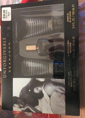 Unforgivable by Sean John Cologne Gift Set 3 piece gift set for Men 