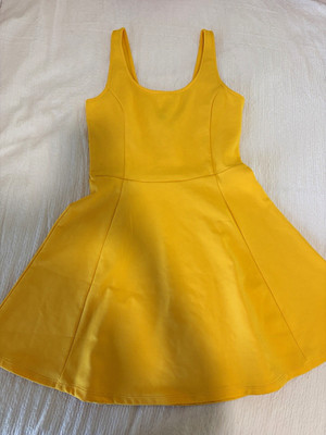 Divided by H&M, yellow, scoop neck, short dress, size 10