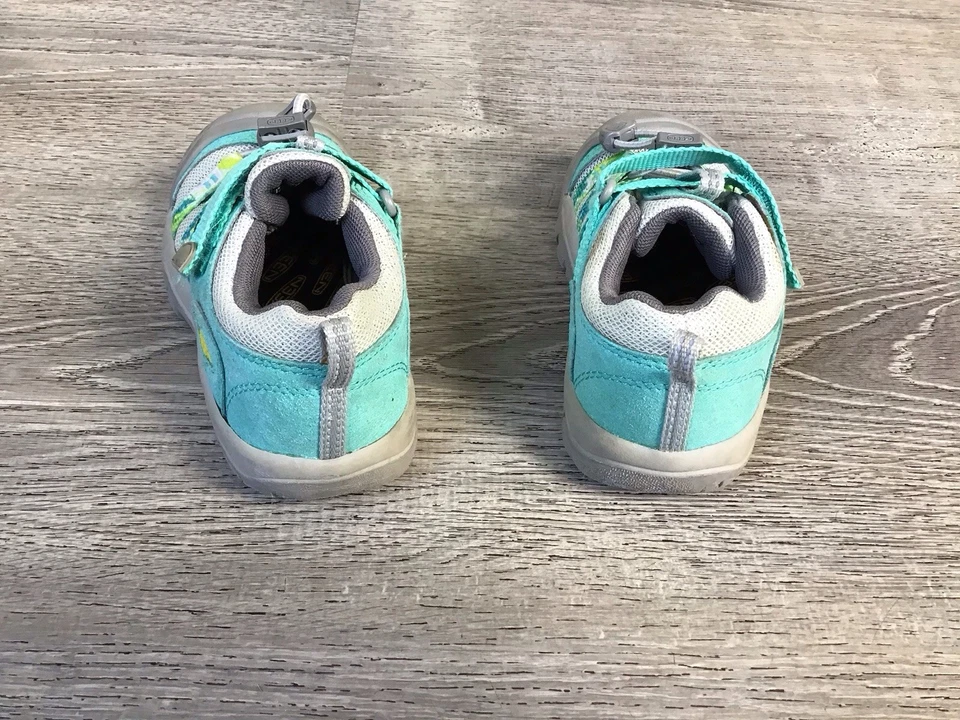 Zapatilla deportiva Keen para niñas jóvenes gris azul talla 11 1026207 sin cordones zapatos de senderismo correa Foto 3 de 4