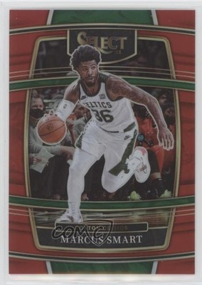 2021-22 Panini Select Concourse Red Prizm 184/199 Marcus Smart #32 0ud4