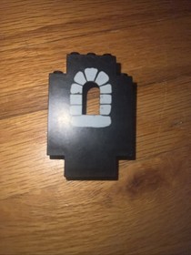 LEGO 1980s / 1990s Black Panel 2 x 5 x 6 Wall Stones 4444p04 For Set 6085 / 6086