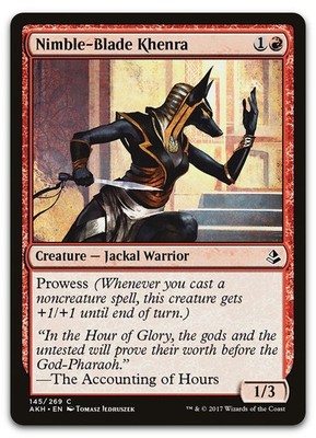 Nimble-Blade Khenra #145 (NM) Amonkhet AKH Magic MTG