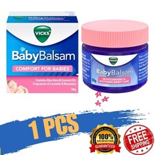 Vicks Baby Balsam Soothing Rub Essential Oil Comfort Moisturing Baby Care 50g