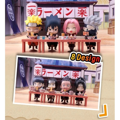 Figura Naruto Shippuden BN Serie Q Ramen Bandai Minifigura de 3 pulgadas