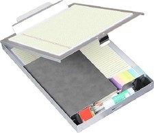 Metal Clipboard with Storage - Letter Size Aluminum Clipboards, Heavy Duty Stora