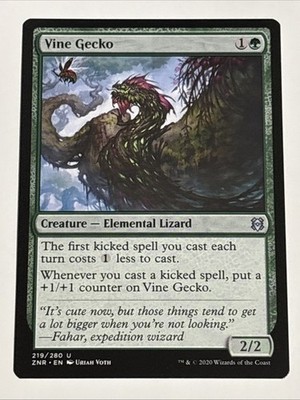 MTG Zendikar Rising Vine Gecko 219/280 NM