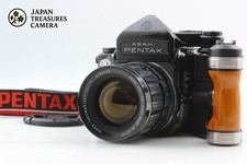 Near MINT w/ Grip Pentax 6x7 67 TTL Mirror Up SMC T 75mm f/4.5 Lens From JAPAN