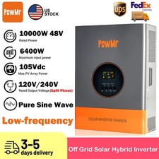 10KW 48V Solar Inverter Hybrid 120V 240V Split Phase 120A MPPT Controller 30KW