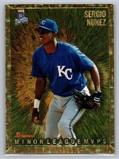 Sergio Nunez 1995 Bowman - Minor League MVPS Gold Foil Kansas City Royals 235 RC