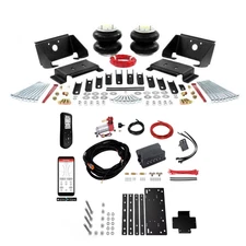 Firestone Air Helper Springs & Dual Wireless Air Compressor for F550 Ram 4500