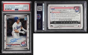 2020 Bowman Draft Chrome Picks Justin Foscue #CDA-JF PSA 10 GEM MT Auto