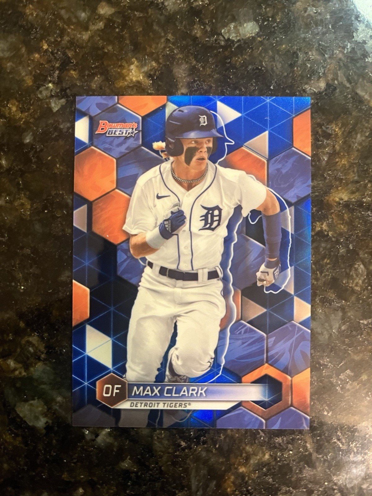 Max Clark 2023 Bowman's Best Top Prospects Blue Refractor /150 Tigers
