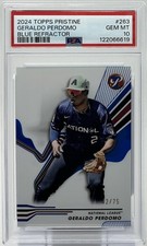 Geraldo Perdomo PSA 10 -2024 Topps Pristine ‘Blue Refractor’ /75 -Diamondbacks