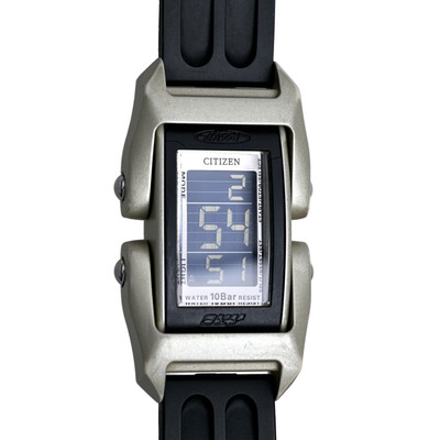 Citizen Oxy Collectible Rare Men's Large 2000 Wrist Watch D510-S69896 36x66mm
