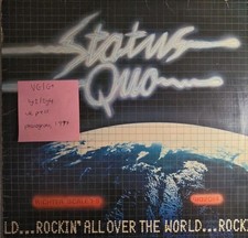 Status Quo Rockin All Over The World Vinyl Record LP VG/G+ 9102 014 1977