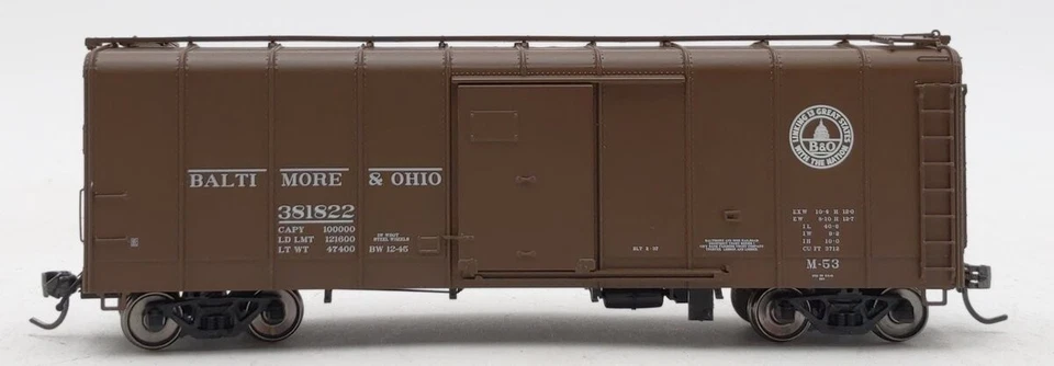 Fox Valley Models 30306 HO Scale Baltimore & Ohio Box Car #381822 LN/Box - Image 2 of 4