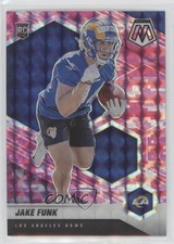 2021 Panini Mosaic Rookies Pink Camo Mosaic Prizm Jake Funk #381 7l6