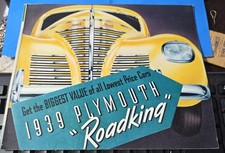 1939 Plymouth Roadking Sales Brochure Booklet Catalog Old Original