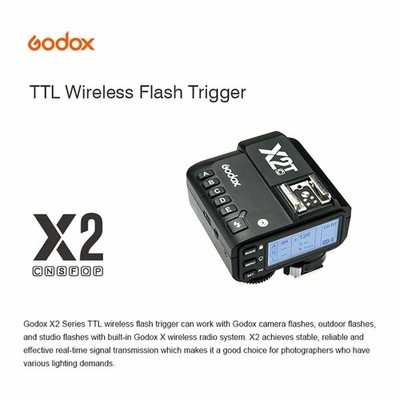 Godox X2T-C TTL Wireless Flash Trigger for Canon,Bluetooth Connection,1/8000s