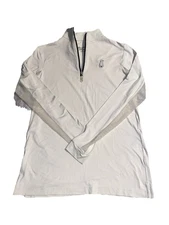 The Tailored Sportsman XS Long Sleeve Riding Pullover White Quarter Zip
