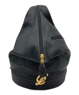 LOEWE Anton Backpack Black Leather Unisex Used Authentic | eBay