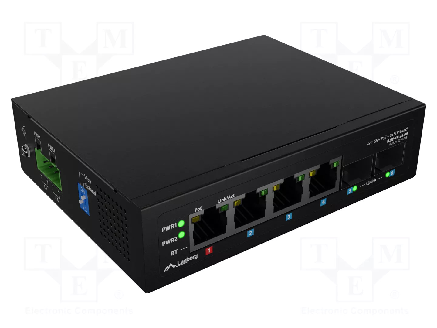 PoE Switch Industrie 4x Port RJ45 ILGE-4P-2S-90 - Bild 3