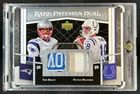2007 Upper Deck Premier Peyton Manning Tom Brady Rare Patches Dual #/50 Redskins