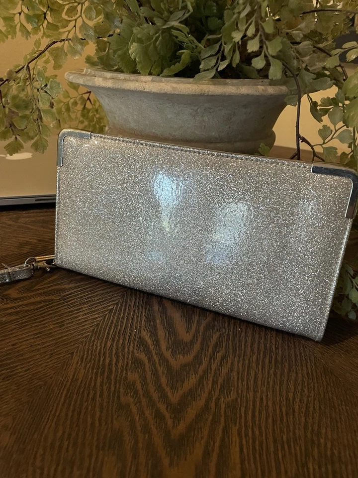 Clutch Wallet Multi-pocket Silver Sparkle - Image 4 of 4