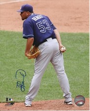 Joaquin Benoit 2010 Tampa Bay Rays Pitcher Autographed Signed 8x10 Photo COA