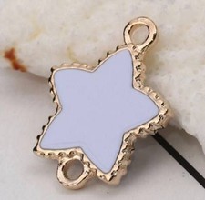 5pc/10pc Filled Star Connecter Charm Pendant 24mm x 19 mm 