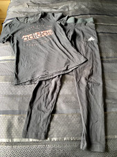Set leggings e t shirt bambina Adidas 3 righe, età 11-12, t shirt xs.