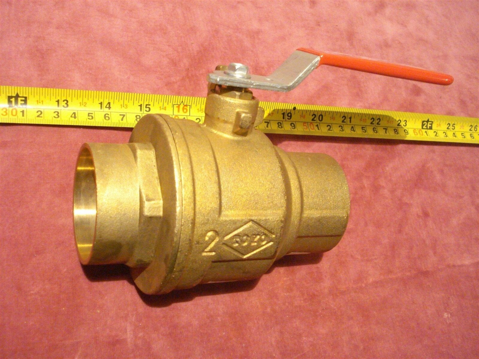 (0789.) 2" Sweat (Solder) Brass Ball Valve - Full Port