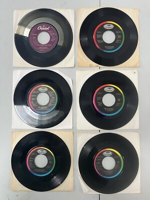Lot of (6) Mel McDaniel 45 RPM Records - Lot A