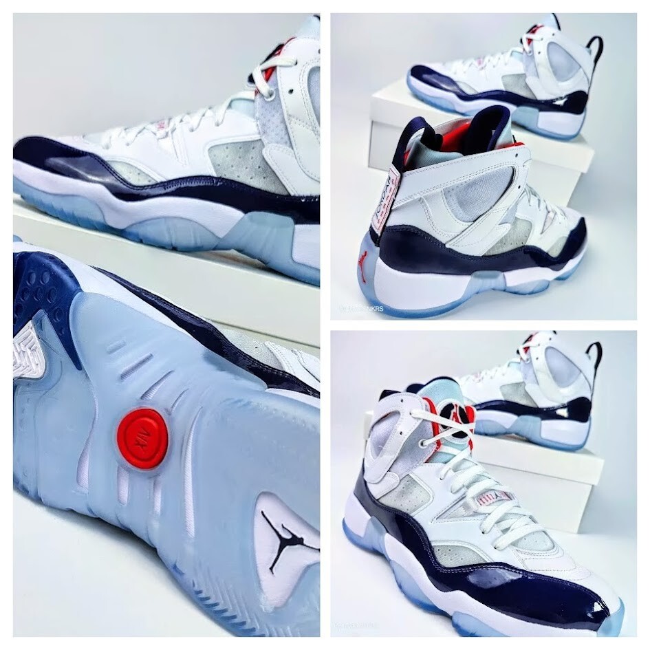 Air Jordan US 13 Men's  Blue White Red  Nike USA Retro Two Trey   DO1925 102 New thumbnail 2